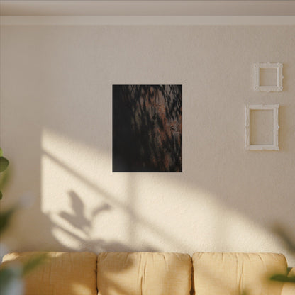 Rust Patina Shadow Zen Canvas Art | Luxurious Dark Japandi Art