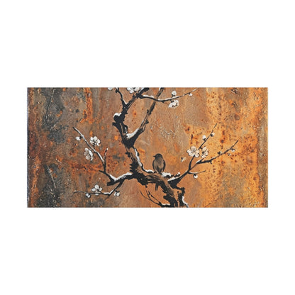 Datsuzoku Rust Patina Canvas Art - Zen Sumi E