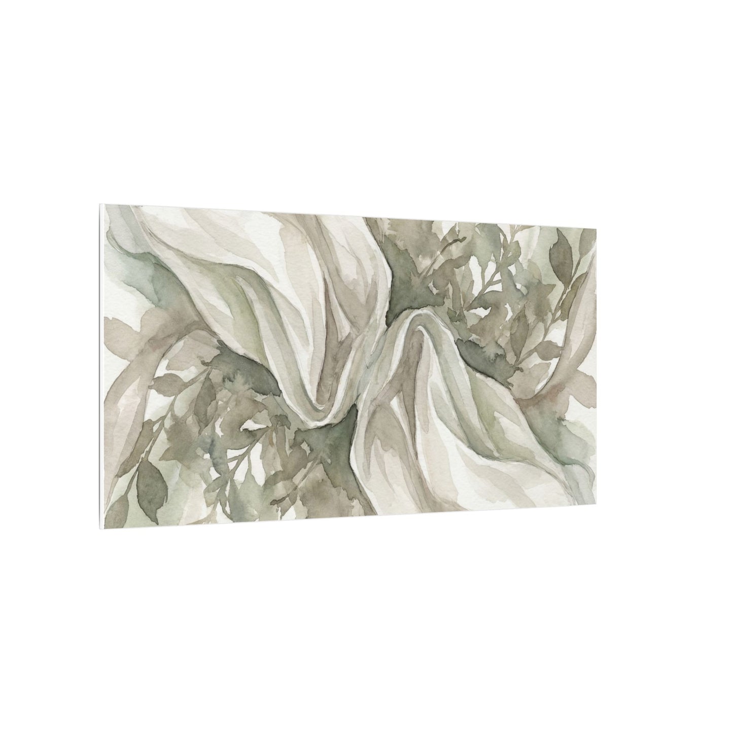 Summer Silk Drape Watercolor Canvas Art | Cozy Decor
