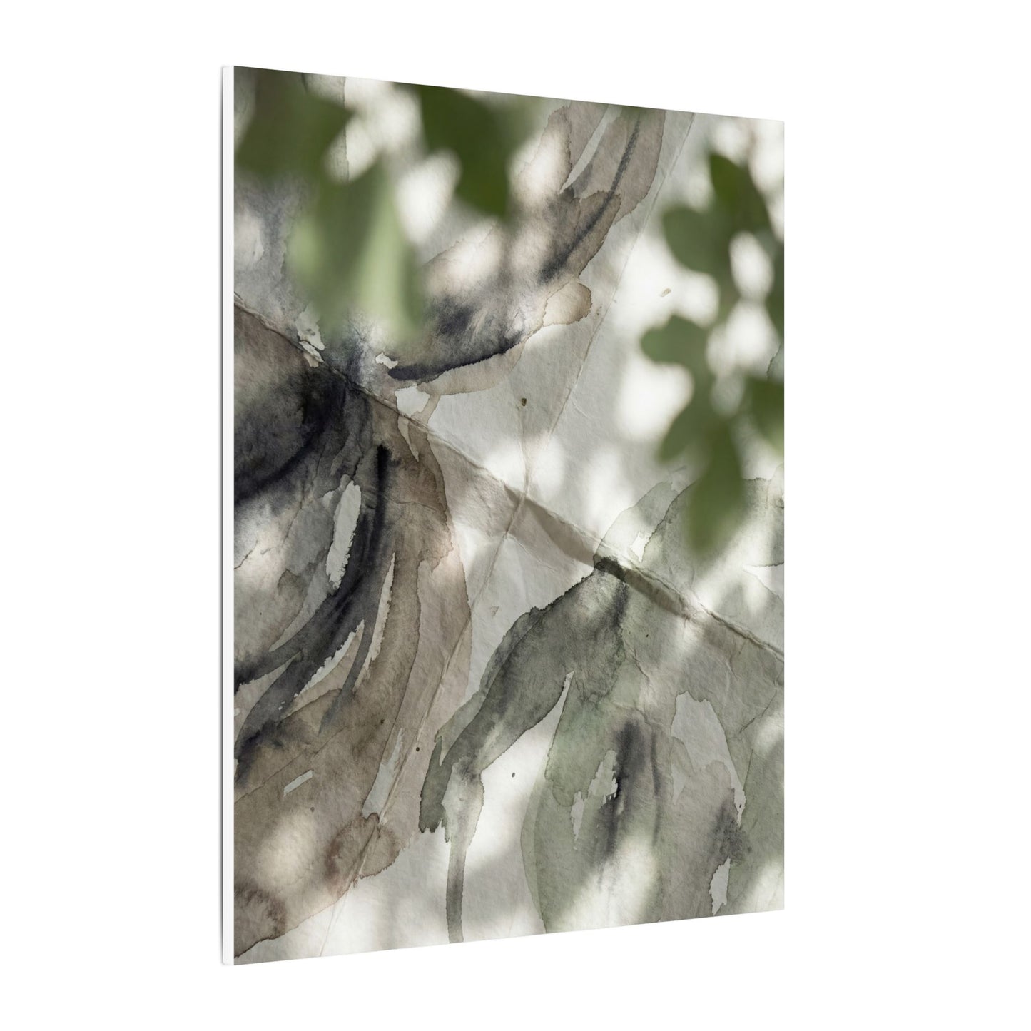 Spring Paper Fold Watercolor Canvas Art | Warm Decor
