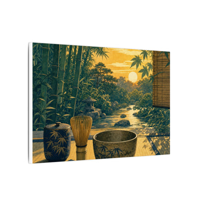 Ma Tea Ceremony Canvas Art - Zen Ukiyo E Inspired