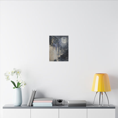 Winter Wisteria Texture Canvas Art | Elegant Decor