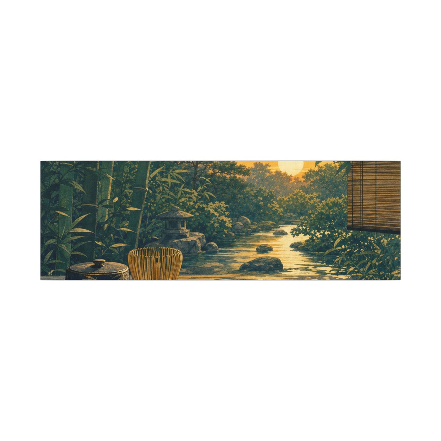 Ma Tea Ceremony Canvas Art - Zen Ukiyo E Inspired