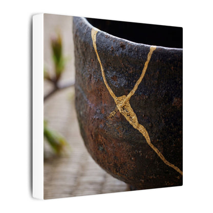 Dawn Tea Ceremony Canvas Art - Kintsugi Mono No Aware