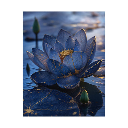 Dawn Lotus Flower Wall Art Print - Kintsugi Mono No Aware