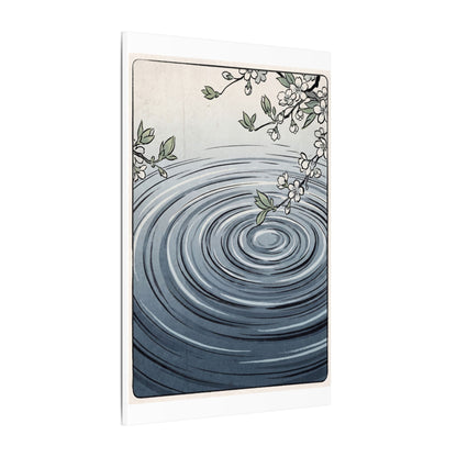 Calm Water Ripple Canvas Art - Ukiyo E Inspired Zen