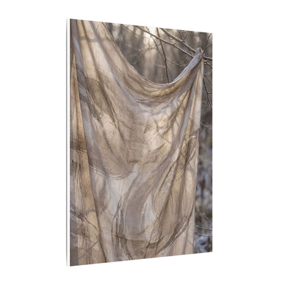 Ma Silk Drape Canvas Art - Japandi Japanese Pattern