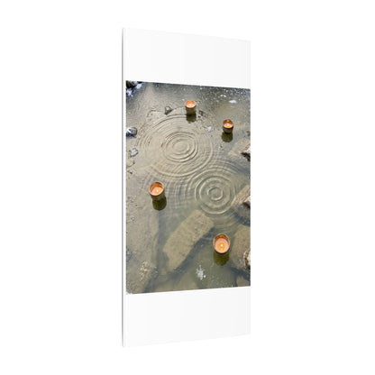 Water Ripple Canvas Art | Winter Japandi Japanese Pattern Art