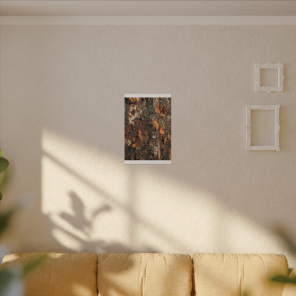 Rust Patina Canvas Art | Autumn Japandi Texture Art