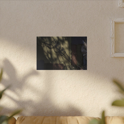 Ma Incense Smoke Canvas Art - Dark Japandi Dark Texture