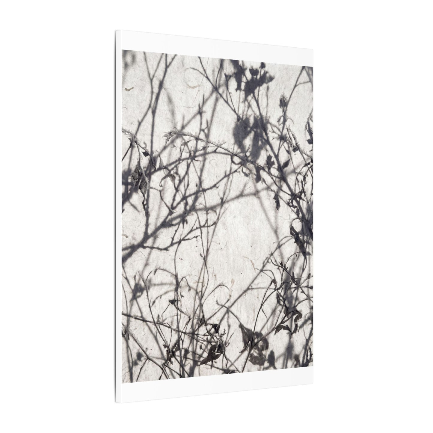 Winter Shadow Play Japanese Pattern Canvas Art | Elegant Decor