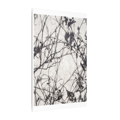 Winter Shadow Play Japanese Pattern Canvas Art | Elegant Decor
