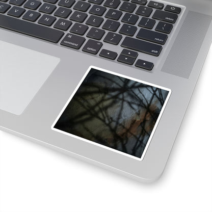 Dark Japandi Shadow Play in Moonlight | Dark Texture Sticker