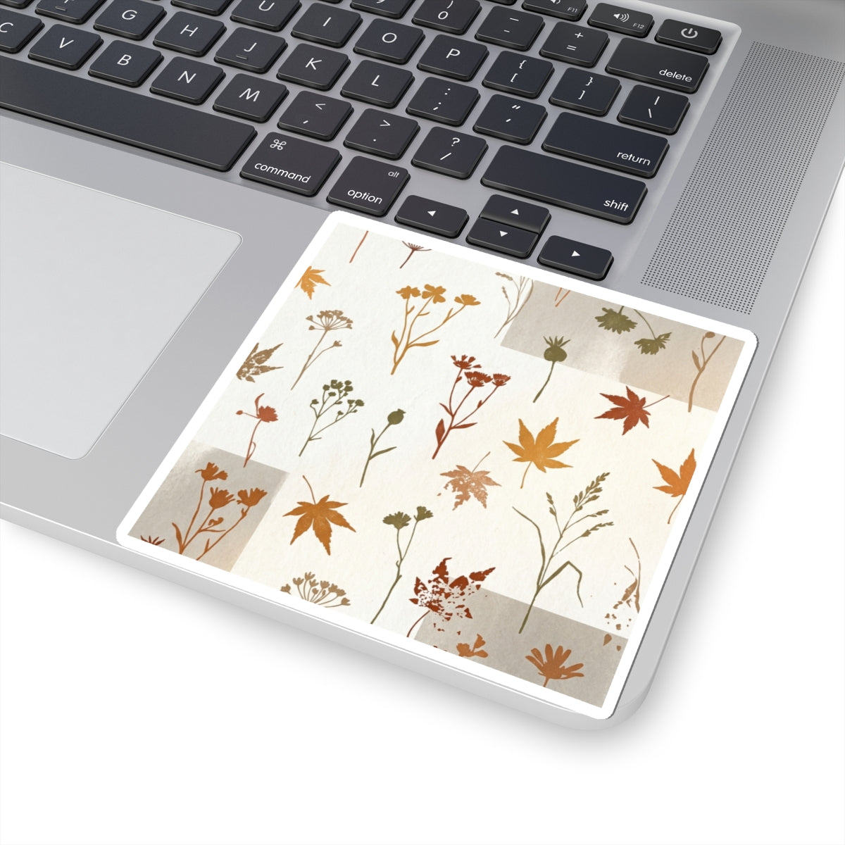 Dried Flowers Autumn Sticker | Japandi Warm Design