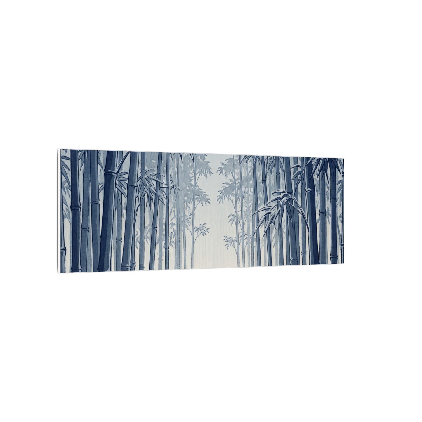 Bamboo Grove Canvas Art | Winter Zen Ukiyo E Inspired Art