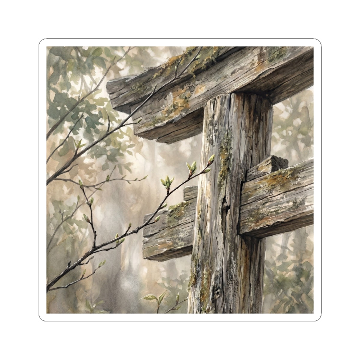 Torii Gate Spring Sticker | Japandi Elegant Design