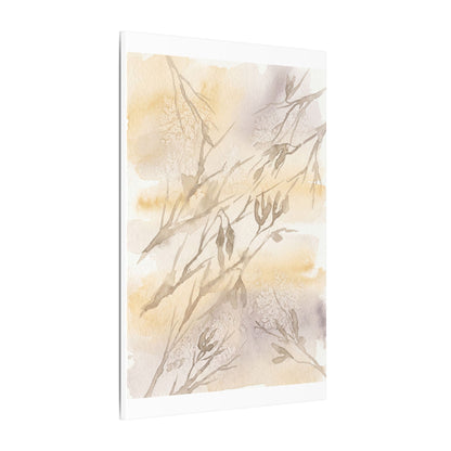 Shadow Play Winter Canvas Art | Japandi Warm Design