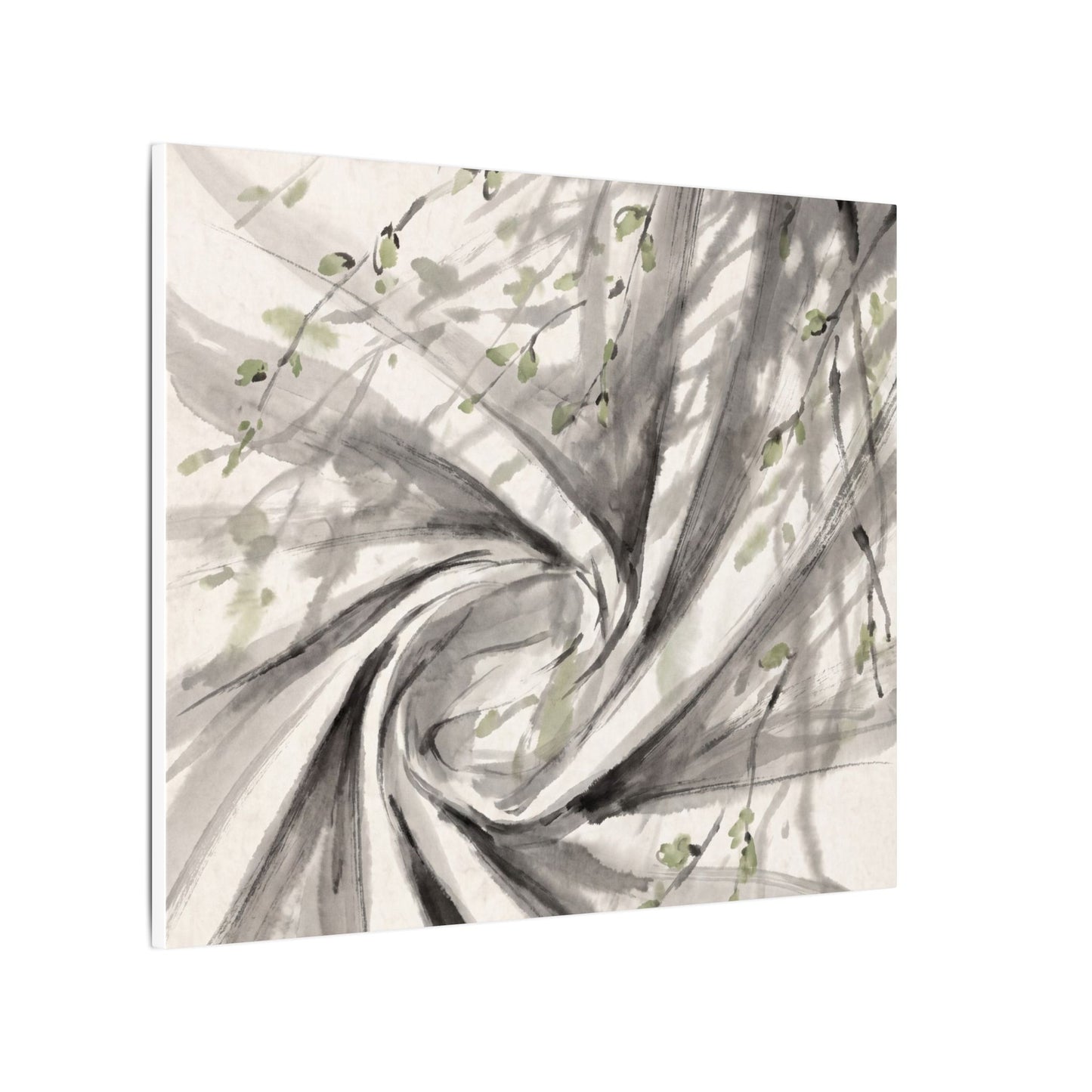 Silk Drape Spring Canvas Art | Zen Contemplative Design