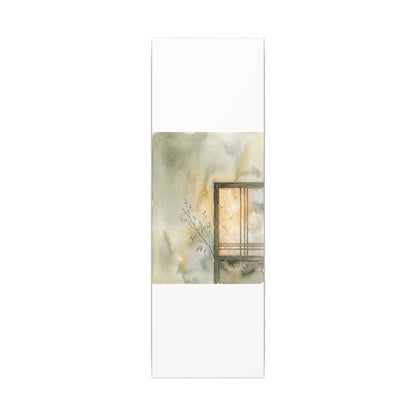 Ma Shoji Screen Canvas Art - Japandi Watercolor