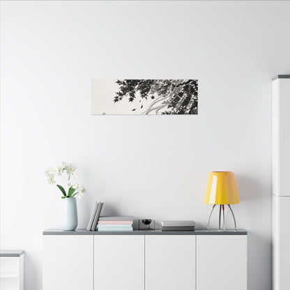 Serene Incense Smoke Canvas Art - Ukiyo E Inspired Zen