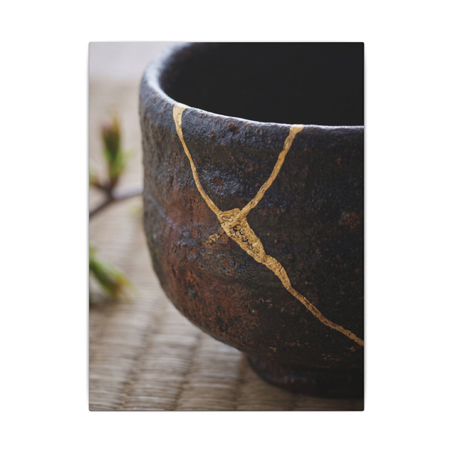 Dawn Tea Ceremony Canvas Art - Kintsugi Mono No Aware