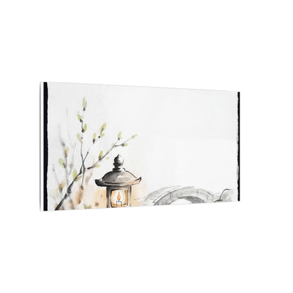Moonlit Garden Spring Canvas Art | Zen Contemplative Design