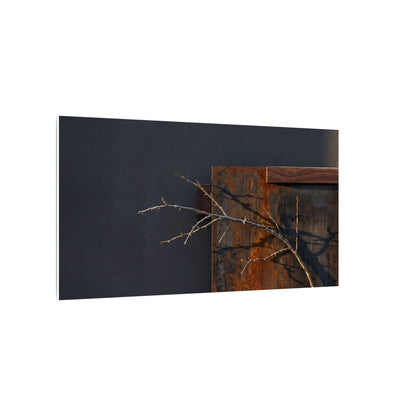 Ma Rust Patina Canvas Art - Dark Japandi Dark Texture