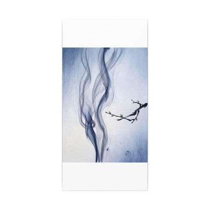Incense Smoke Spring Canvas Art | Zen Tranquil Design