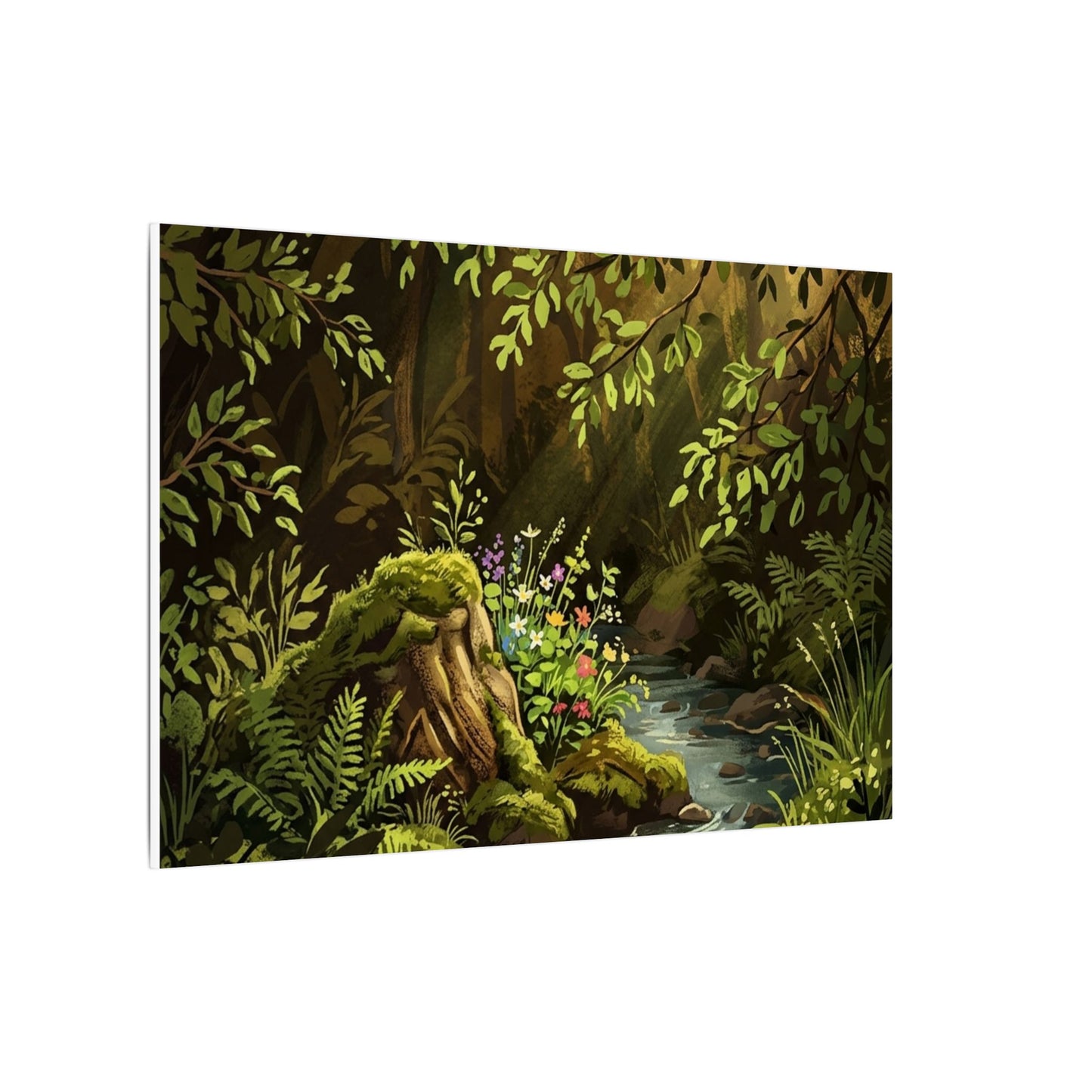 Golden Hour Silk Drape Canvas Art - Dark Japandi Datsuzoku