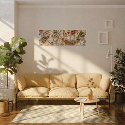 Resilient Paper Fold Canvas Art - Gold Repair Kintsugi