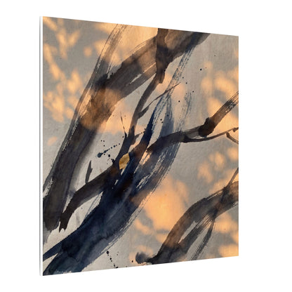 Datsuzoku Ink Brushstroke Canvas Art - Dark Japandi Shadow Zen