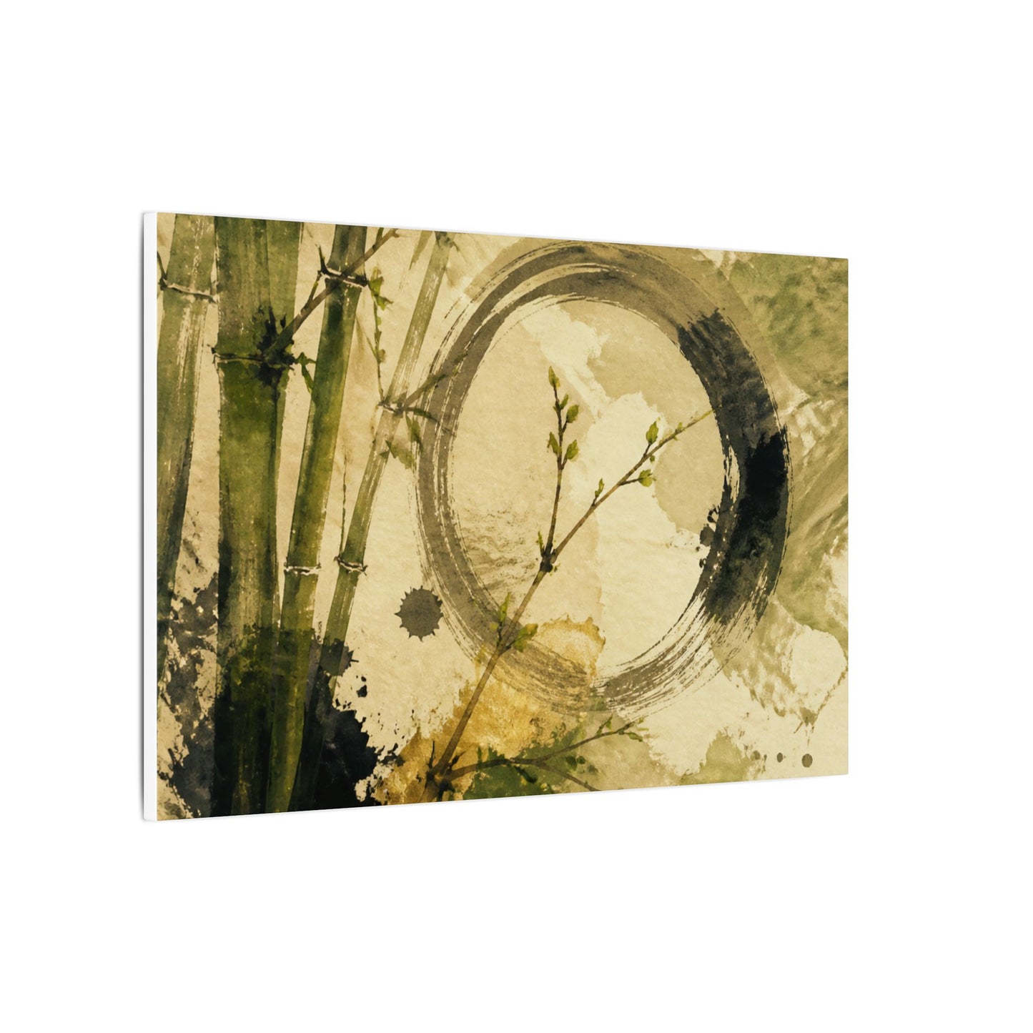 Ink Brushstroke Sumi E Canvas Art | Calm Zen Art