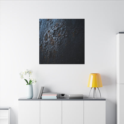 Rust Patina Canvas Art | Winter Dark Japandi Shadow Zen Art