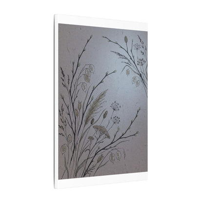 Spring Dried Flowers Japanese Pattern Canvas Art | Cozy Decor