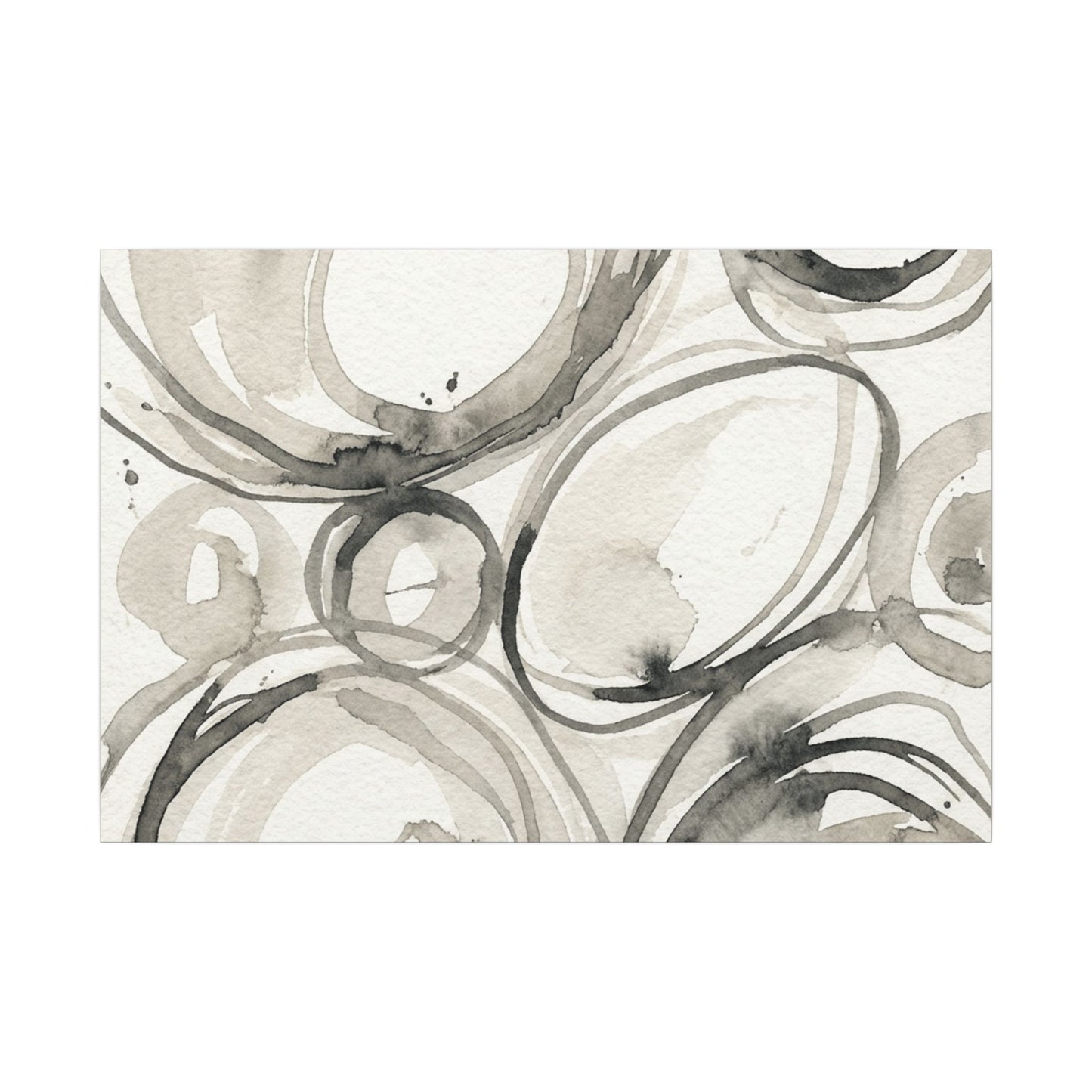Handcrafted Feel Japandi Watercolor Canvas Art | Handcrafted Feel Watercolor Art Print