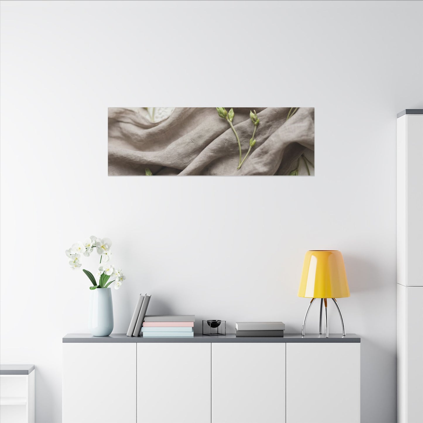 Overcast Silk Drape Canvas Art - Japandi Ma