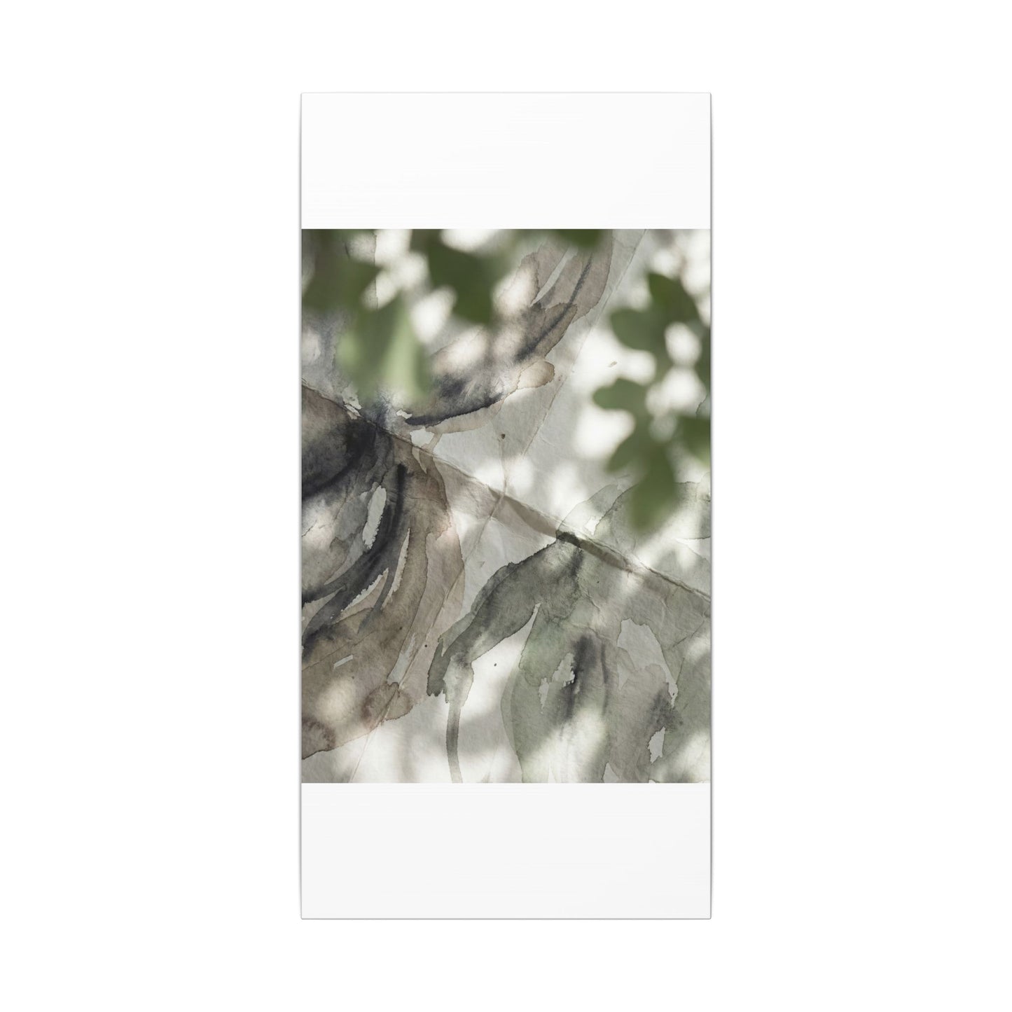 Spring Paper Fold Watercolor Canvas Art | Warm Decor