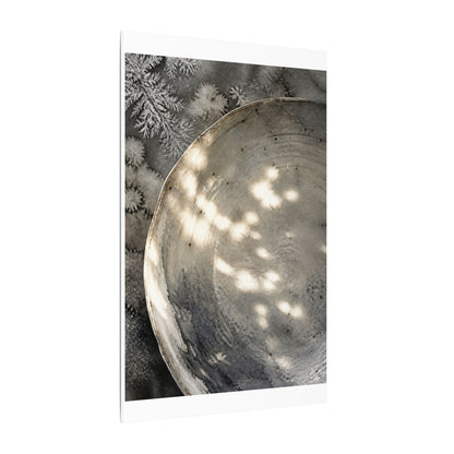 Ceramic Bowl Watercolor Canvas Art | Warm Japandi Art