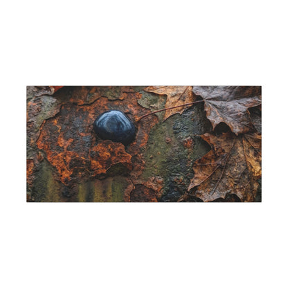 Datsuzoku Rust Patina Canvas Art - Dark Japandi Moody Minimal