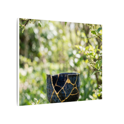 Kintsugi Broken Pottery in Dappled | Broken Beauty Canvas Art