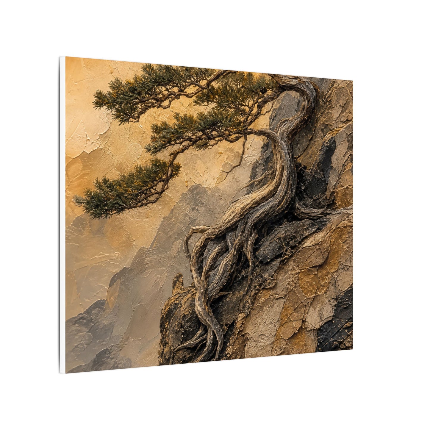 Summer Pine Tree Texture Canvas Art | Cozy Decor
