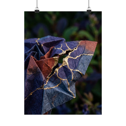 Paper Fold Summer Wall Art Print | Kintsugi Beautiful Design