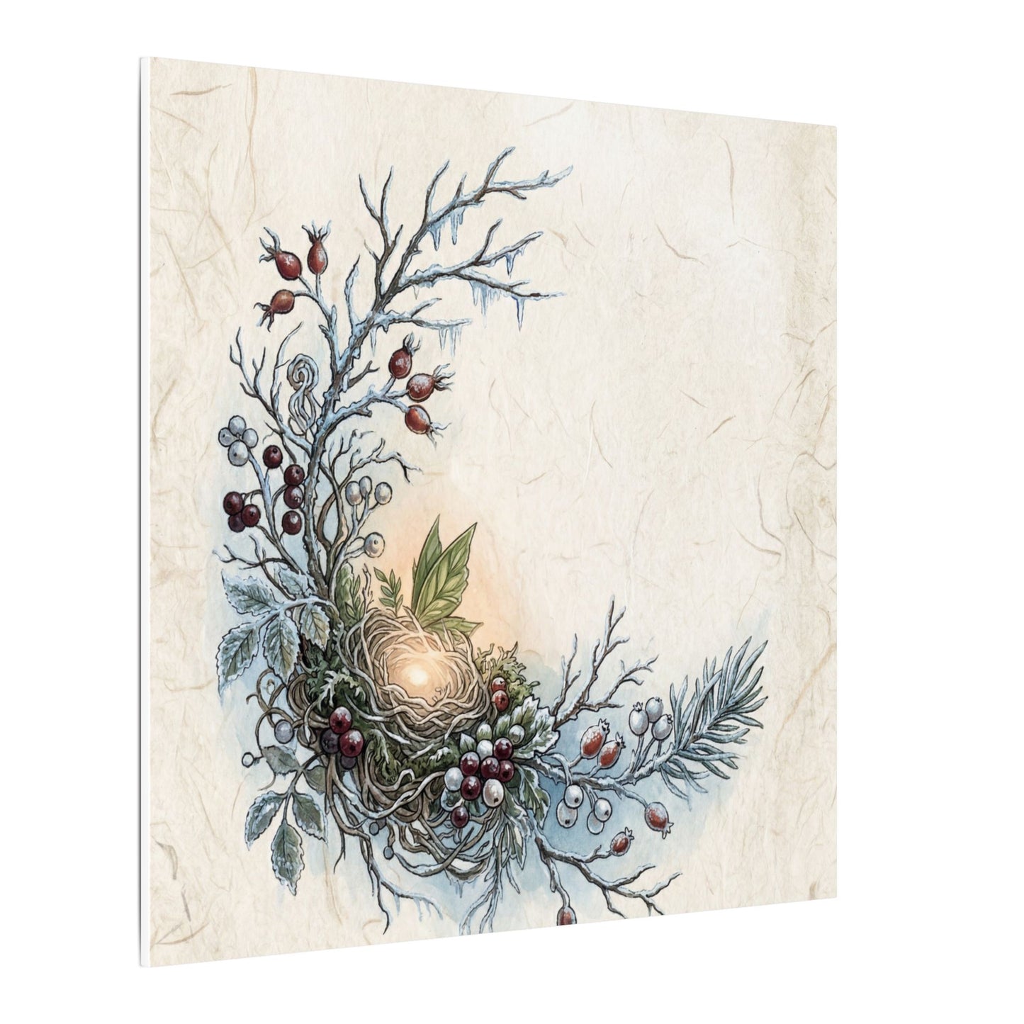 Winter Shoji Screen Forest Whimsy Canvas Art | Enchanting Decor