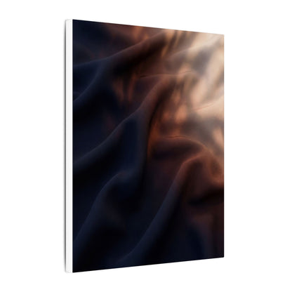 Dark Japandi Silk Drape in Dawn | Shadow Zen Canvas Art