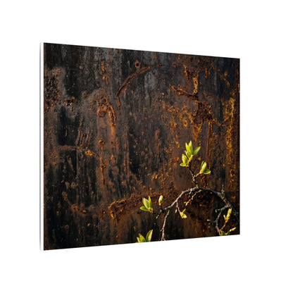 Golden Hour Rust Patina Canvas Art - Dark Japandi Fukinsei