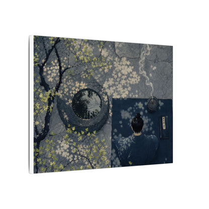 Spring Incense Smoke Ukiyo E Inspired Canvas Art | Tranquil Decor