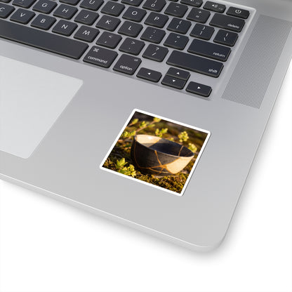 Seijaku Broken Pottery Sticker - Kintsugi Gold Repair