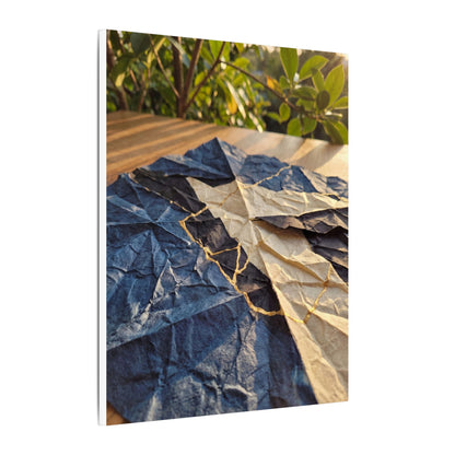 Golden Hour Paper Fold Canvas Art - Kintsugi Ma