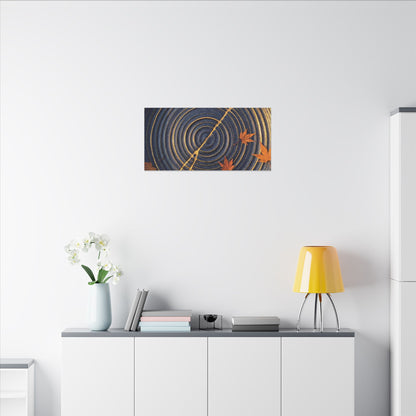 Water Ripple Gold Repair Canvas Art | Healing Kintsugi Art