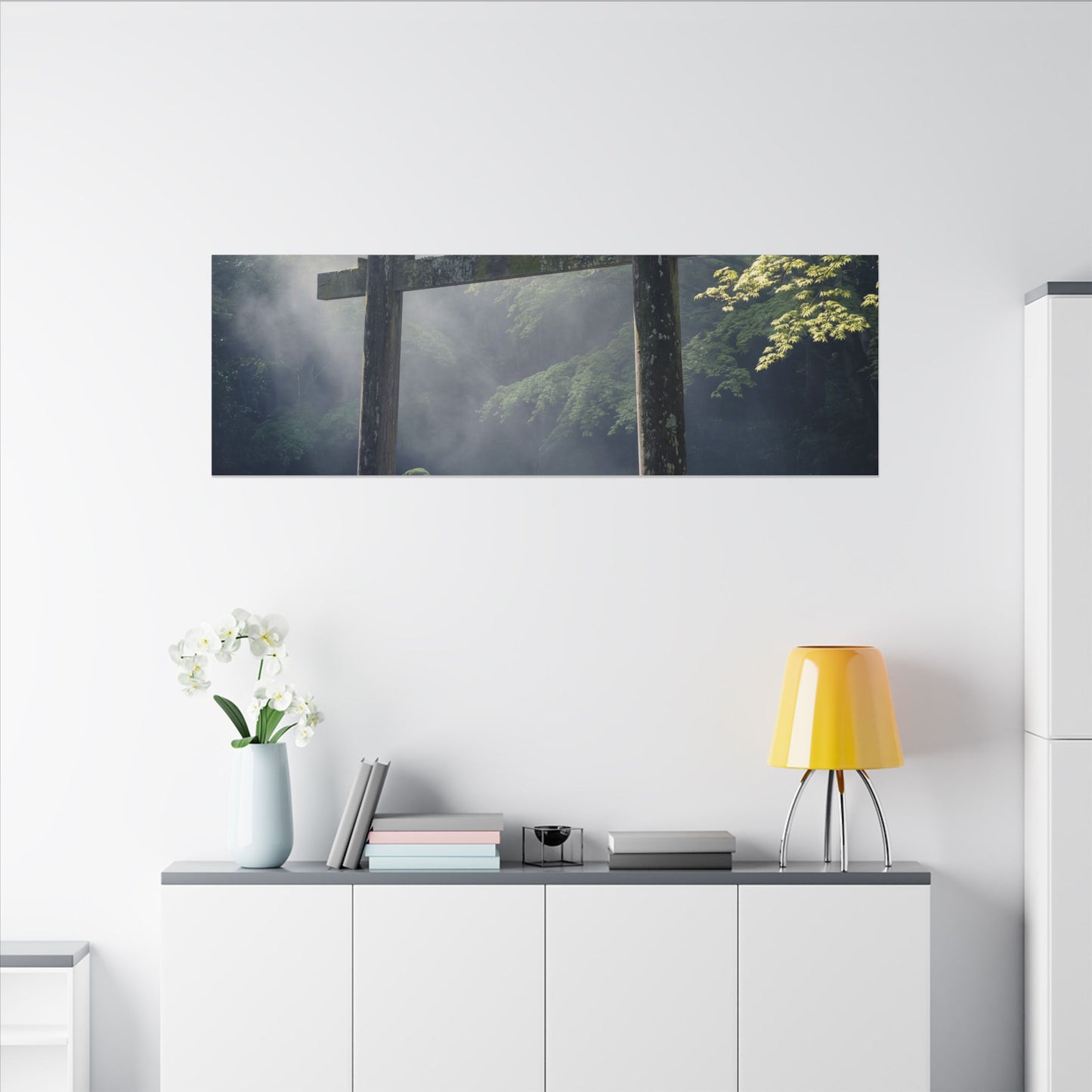 Torii Gate Canvas Art | Spring Zen Karesansui Art